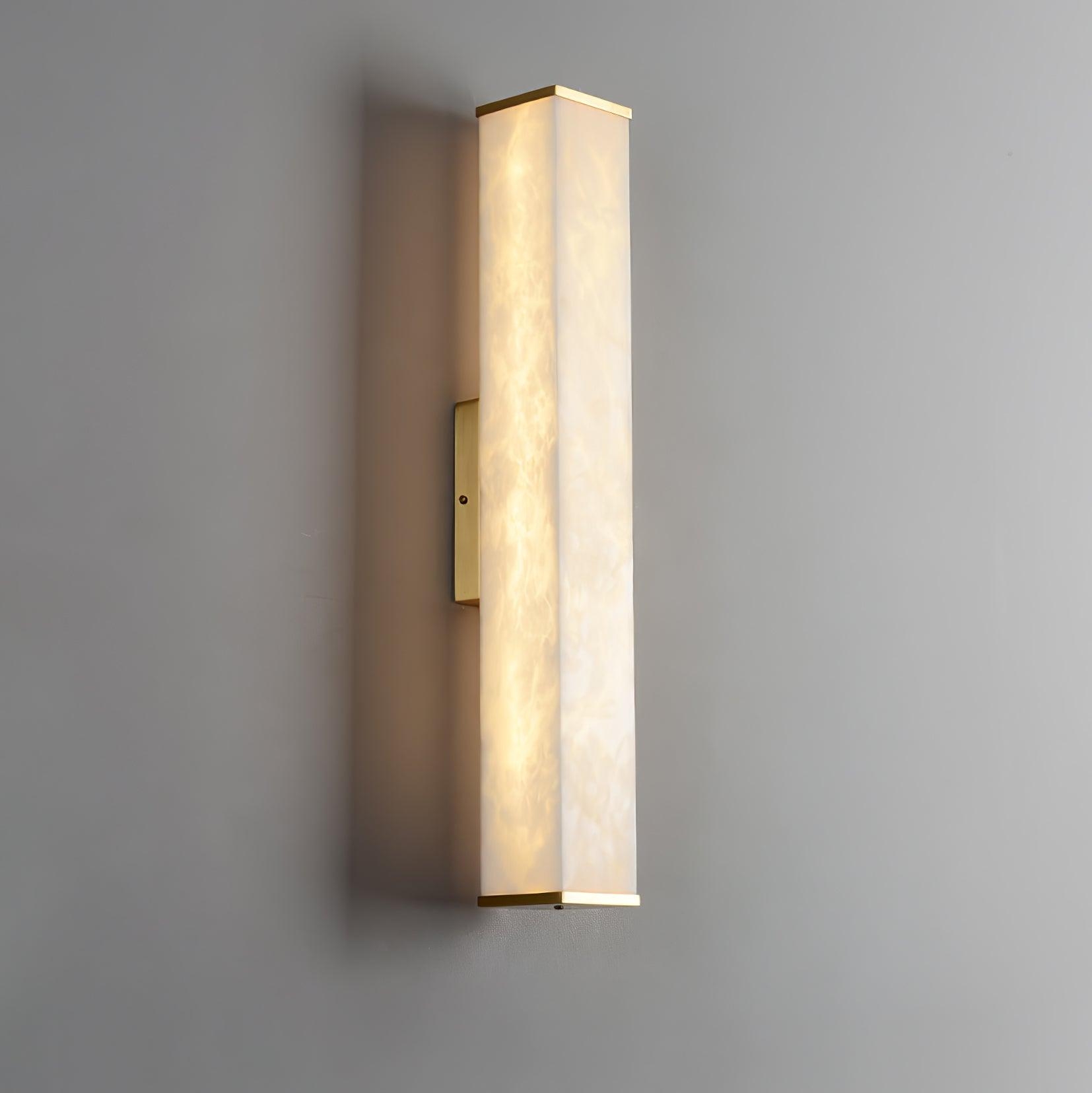 Cuboid Alabaster Wall Light D398