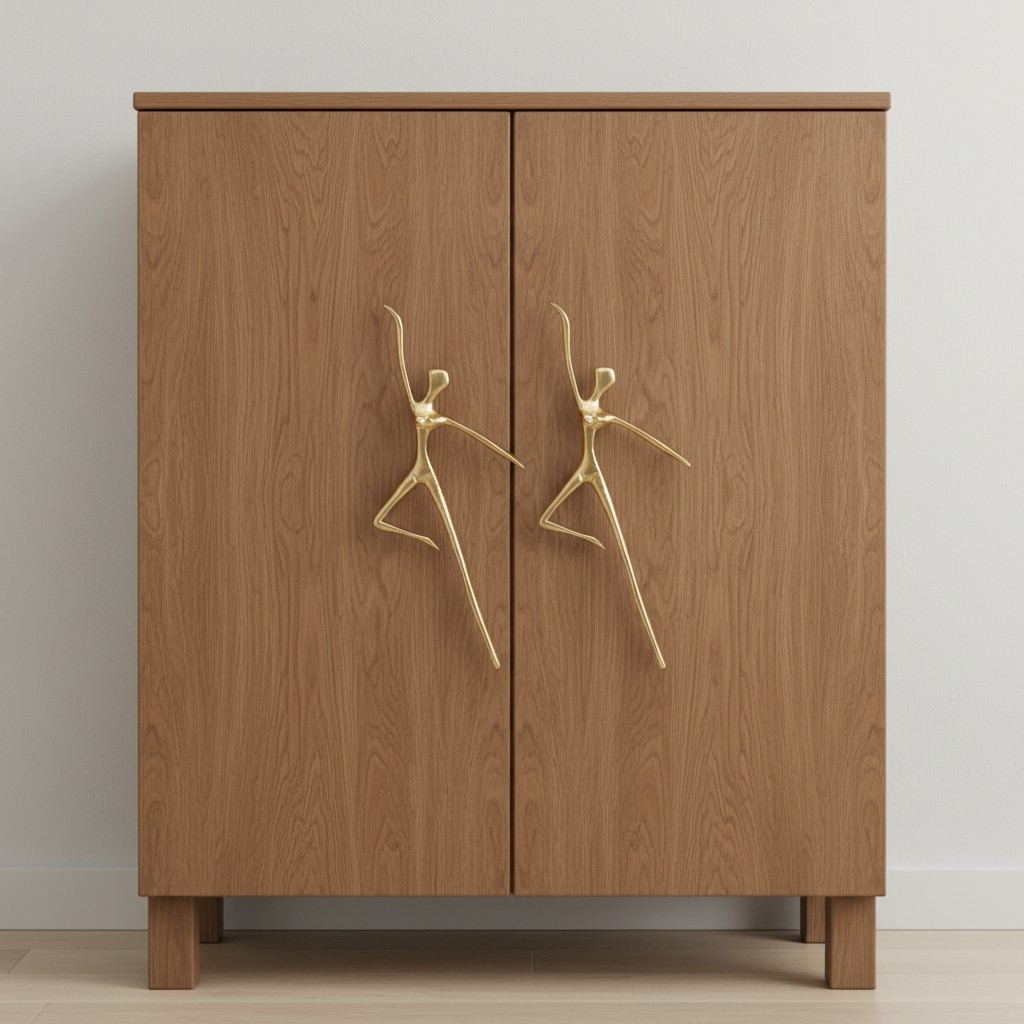 Verlitho Retro Cabinet Handle - Nordic Furniture Pull For Wardrobes and Drawers K2365