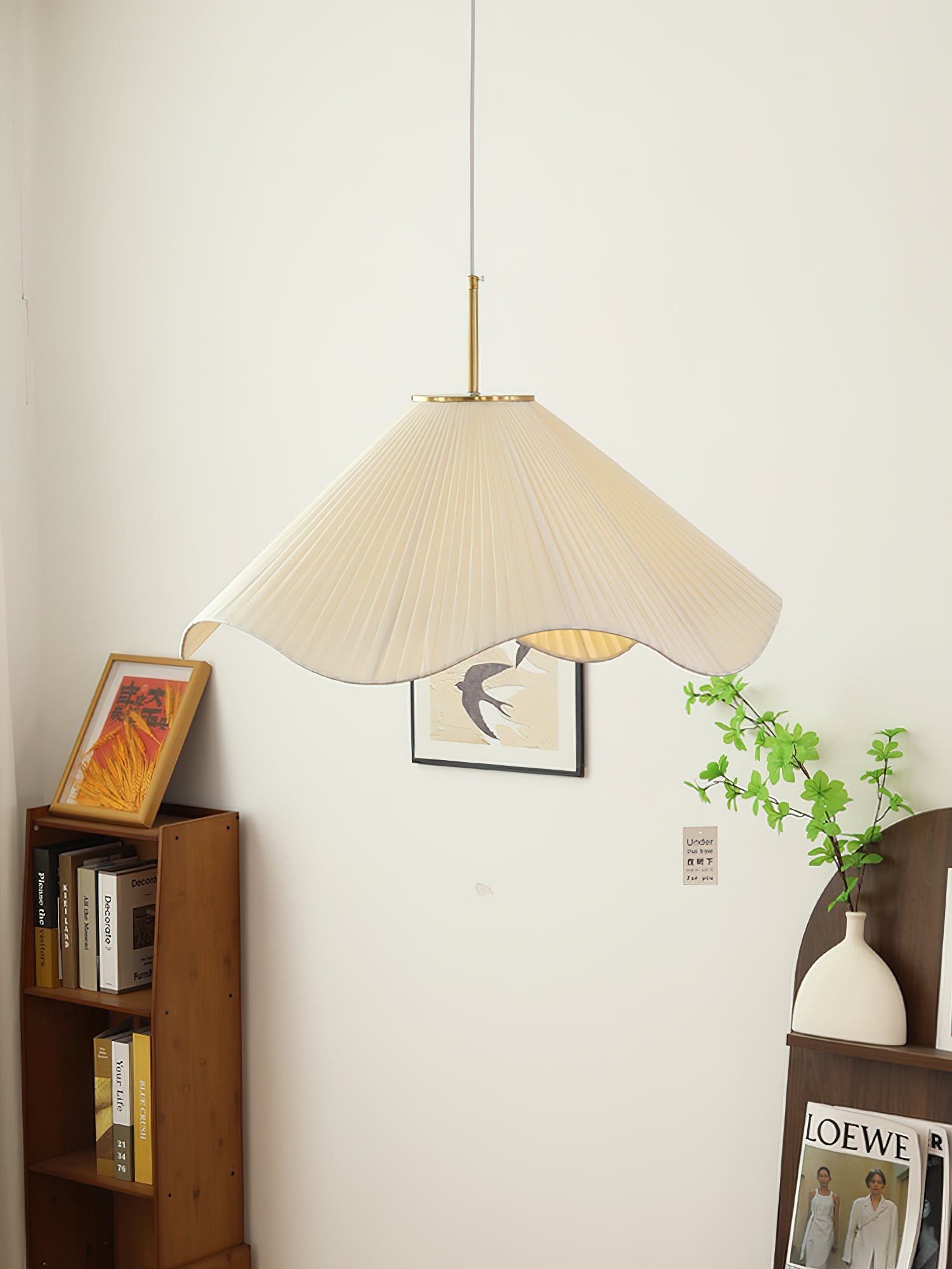 Nordic Cream Style Floral Pendant Lamp K363