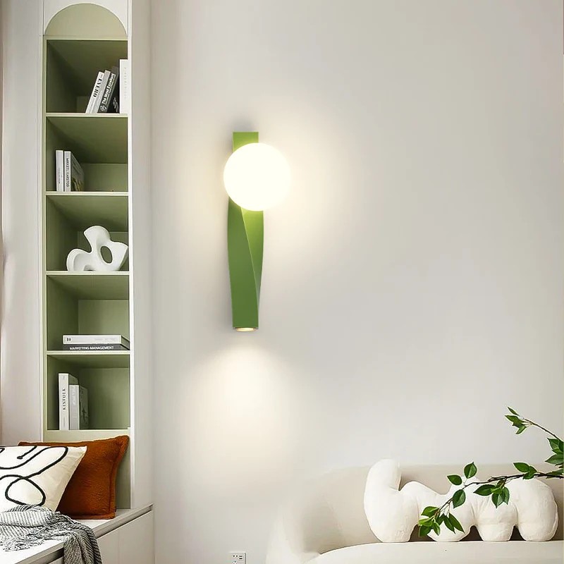 Nordic Twisted Geometric Globe Bar Wall Light K181