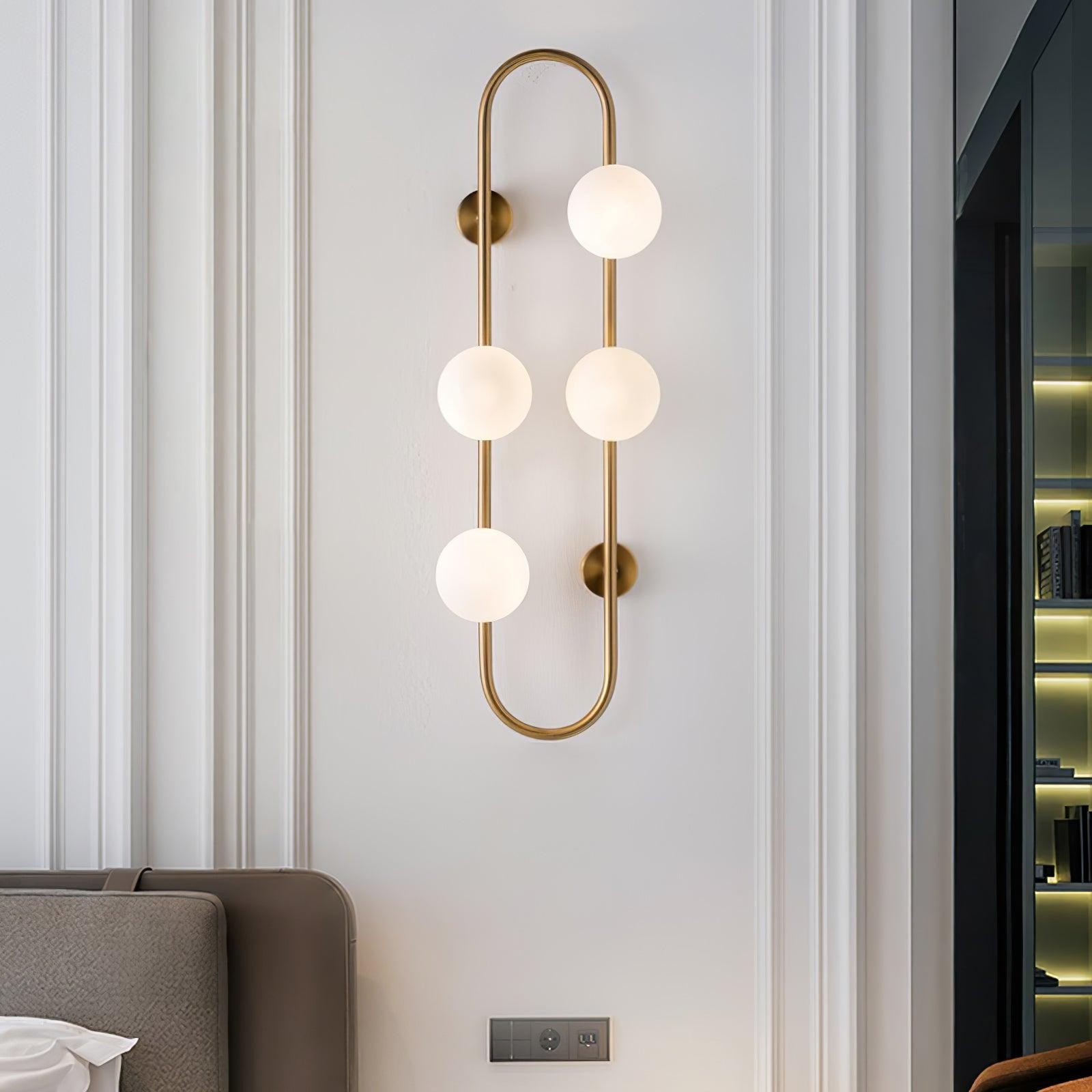 Nordic Modern Geometric Glass Globe Wall Lamp K283