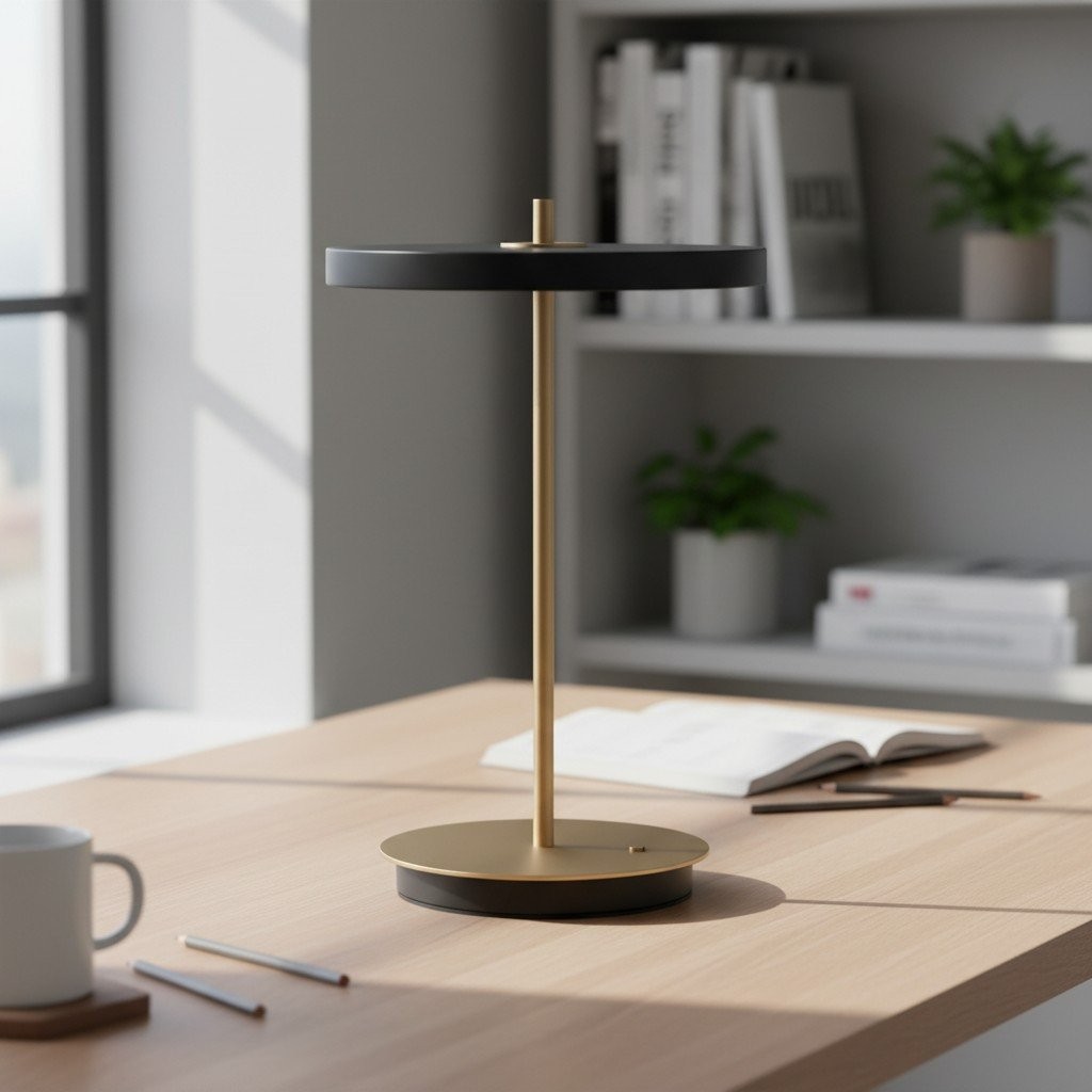 Astris Modern Sculptural Table Lamp - Minimalist Lighting for Bedroom K2158