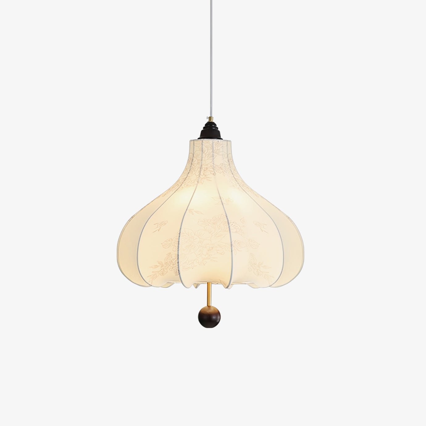 Retro Chestnut Fabric Pendant Light K318