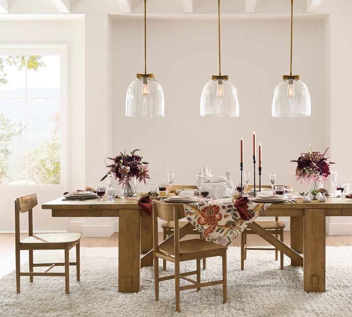 Auria Clear Glass Pendant Light - Stylish Dome Pendant Lamp for Kitchen and Lounge K1290