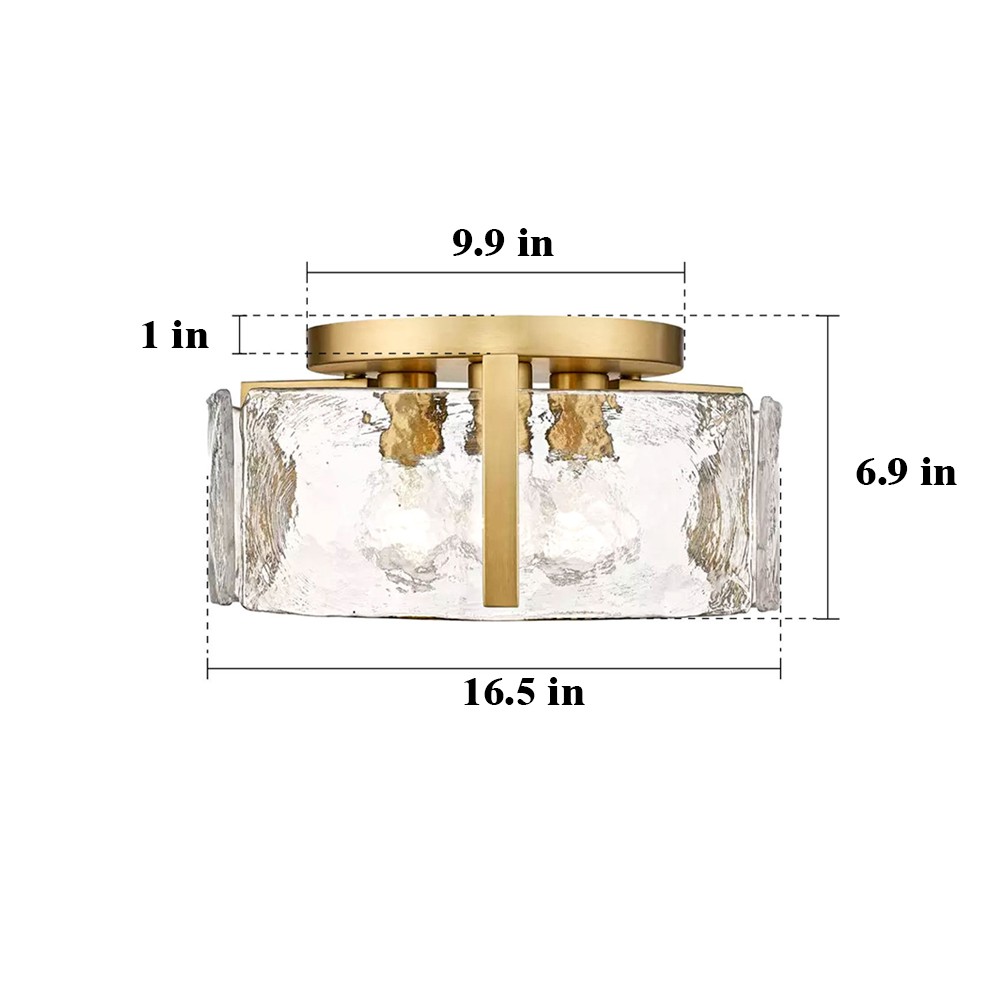 Nordic Light Luxury Flush Mount Ceiling Lamp for Living Room K840