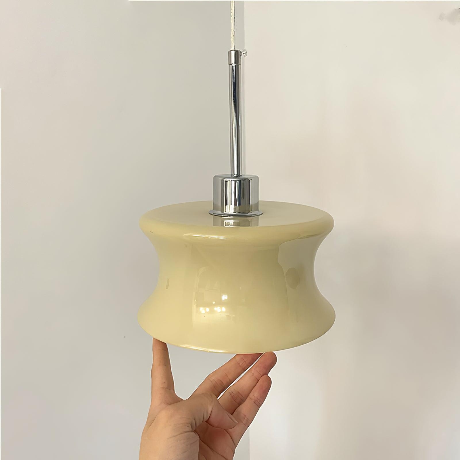 French Vintage Glass Window Pendant Lamp K232