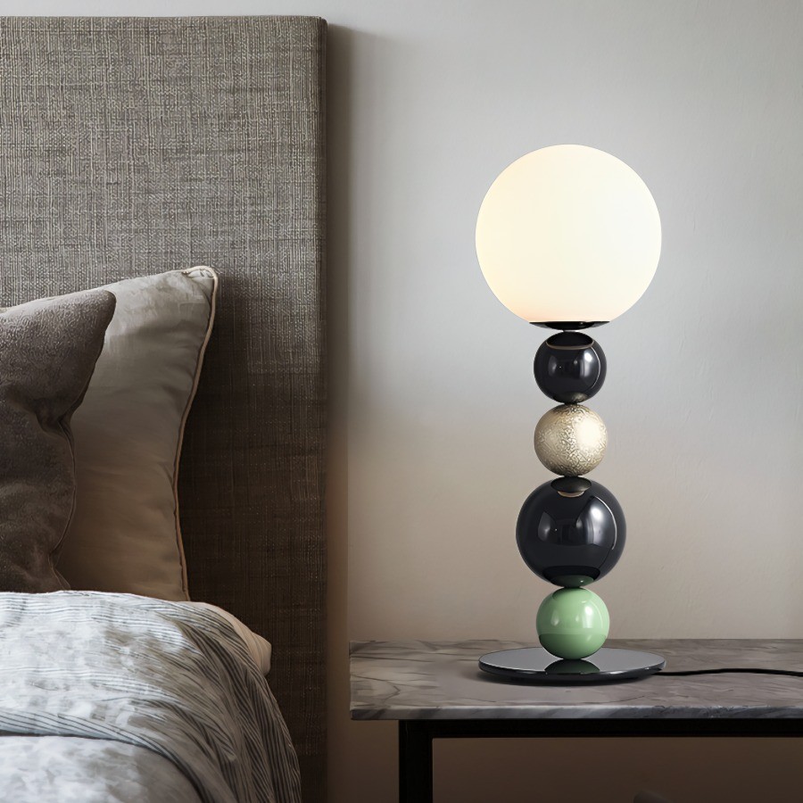 Coloful Stacked Round Ball Table Lamp K175