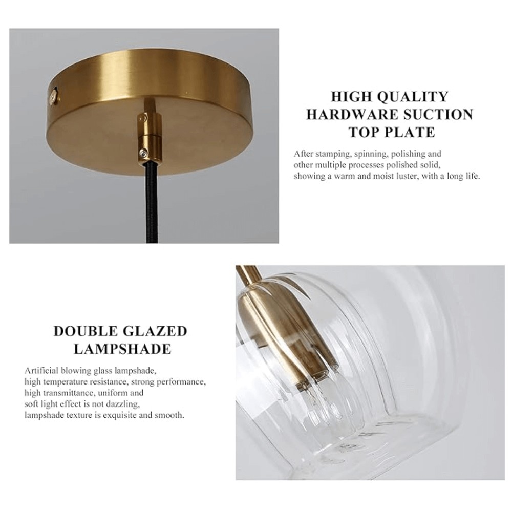 Modern Pleated Glass Pendant Light K862