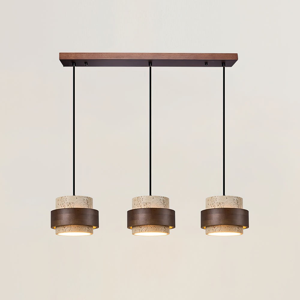 Cylinder Travertine Pendant Lamp K324