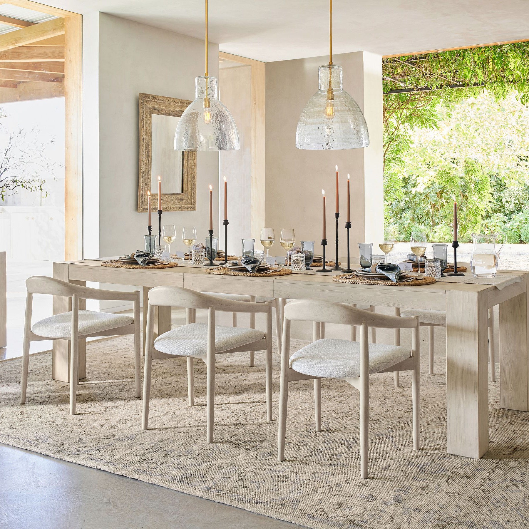 Glavira Modern Glass Pendant Light - Stylish Hanging Lamp for Dining Room K1313