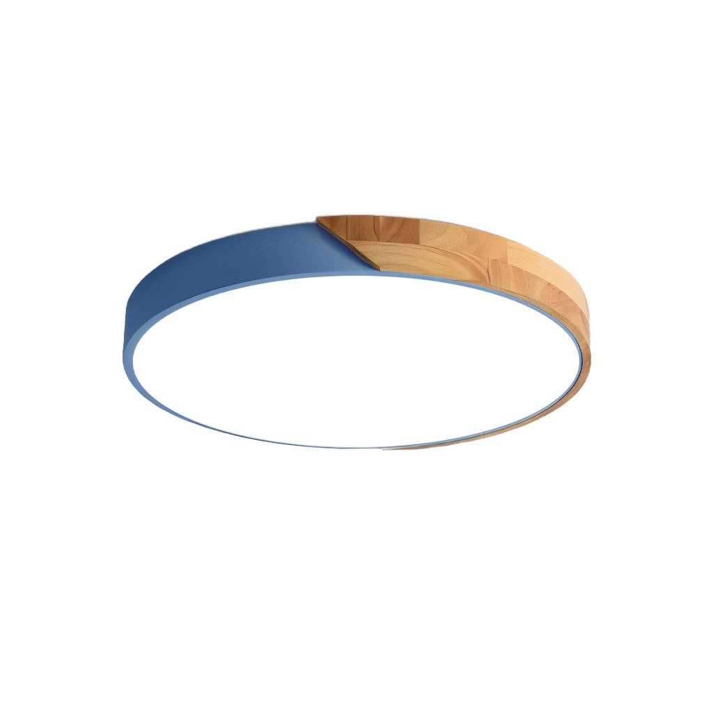 Modern Wooden Slim Round Led Ceiling Light K171