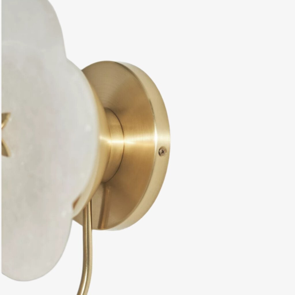 Albi Alabaster Wall Lamp - Carved floral Outlines are Suitable for Living Rooms or Bedrooms K1675