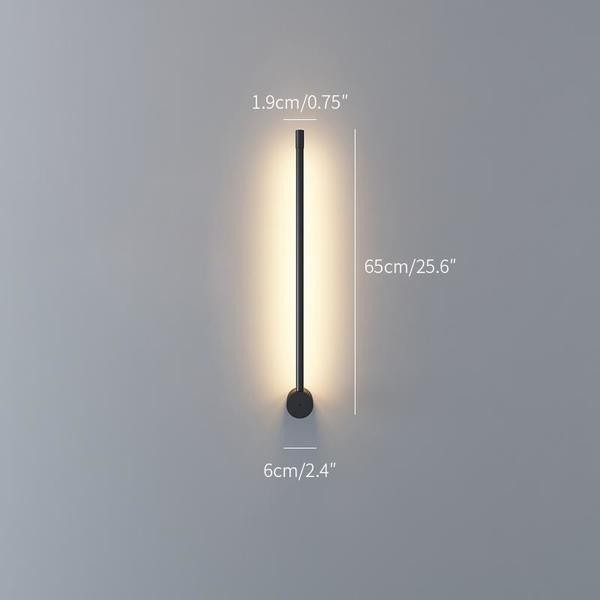 Nordic Architectural Style Linear LED Wall Lamp - Minimalist Light for Entryway or Living Room