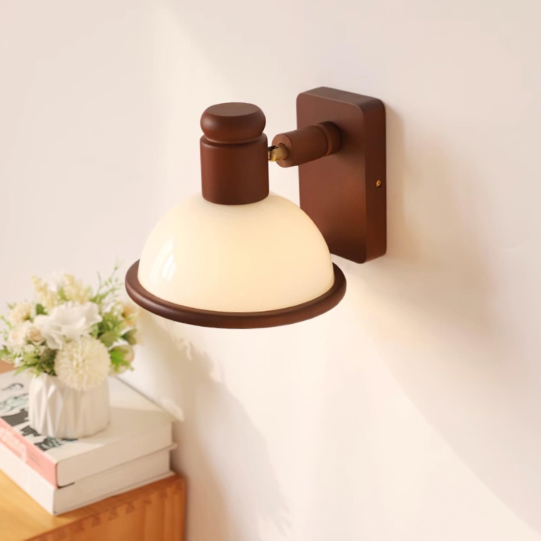 Modern Wooden Adjustable Bedside Reading Wall Lamp K404