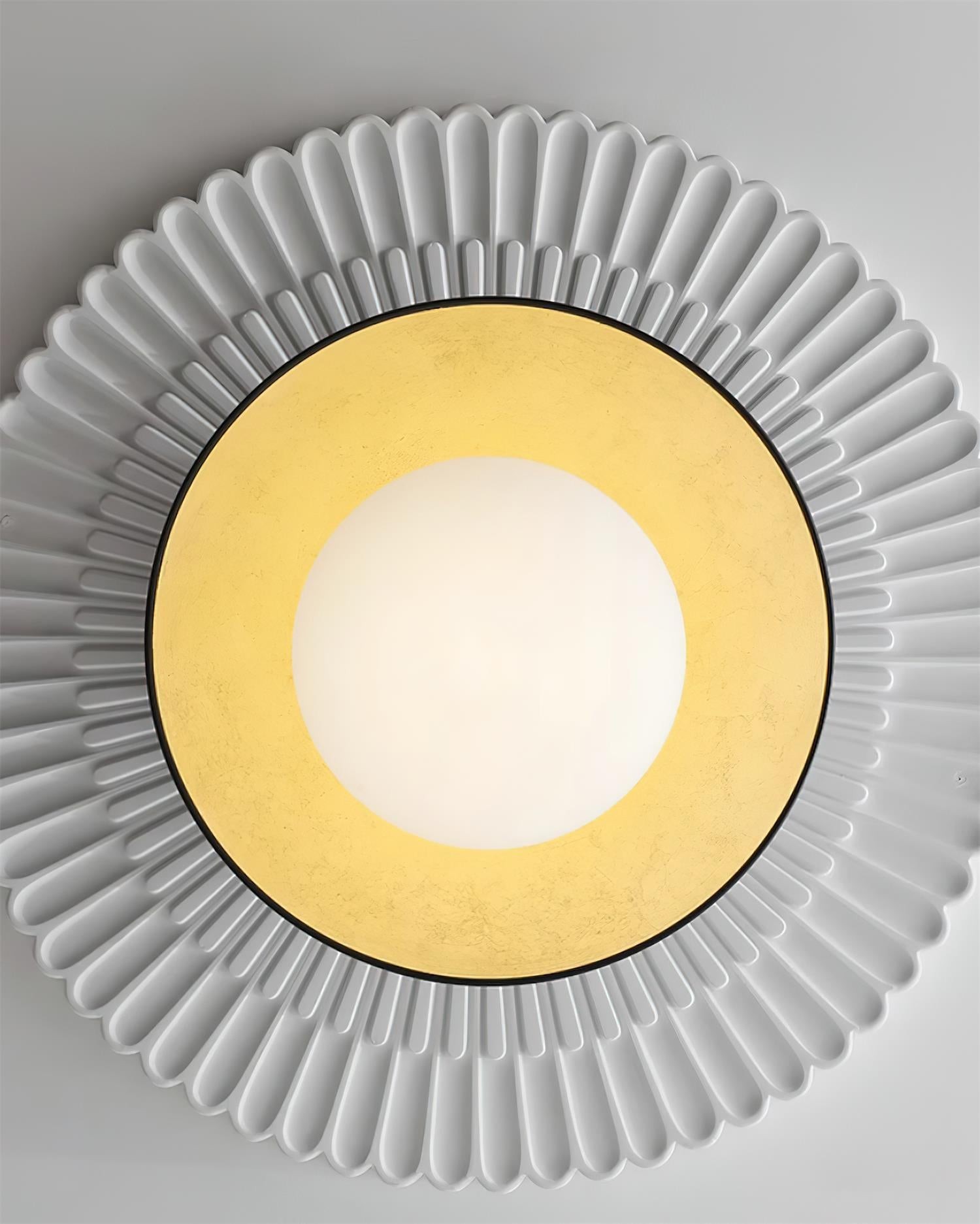 French Retro Flying Saucer Bowl Ceiling Light K502