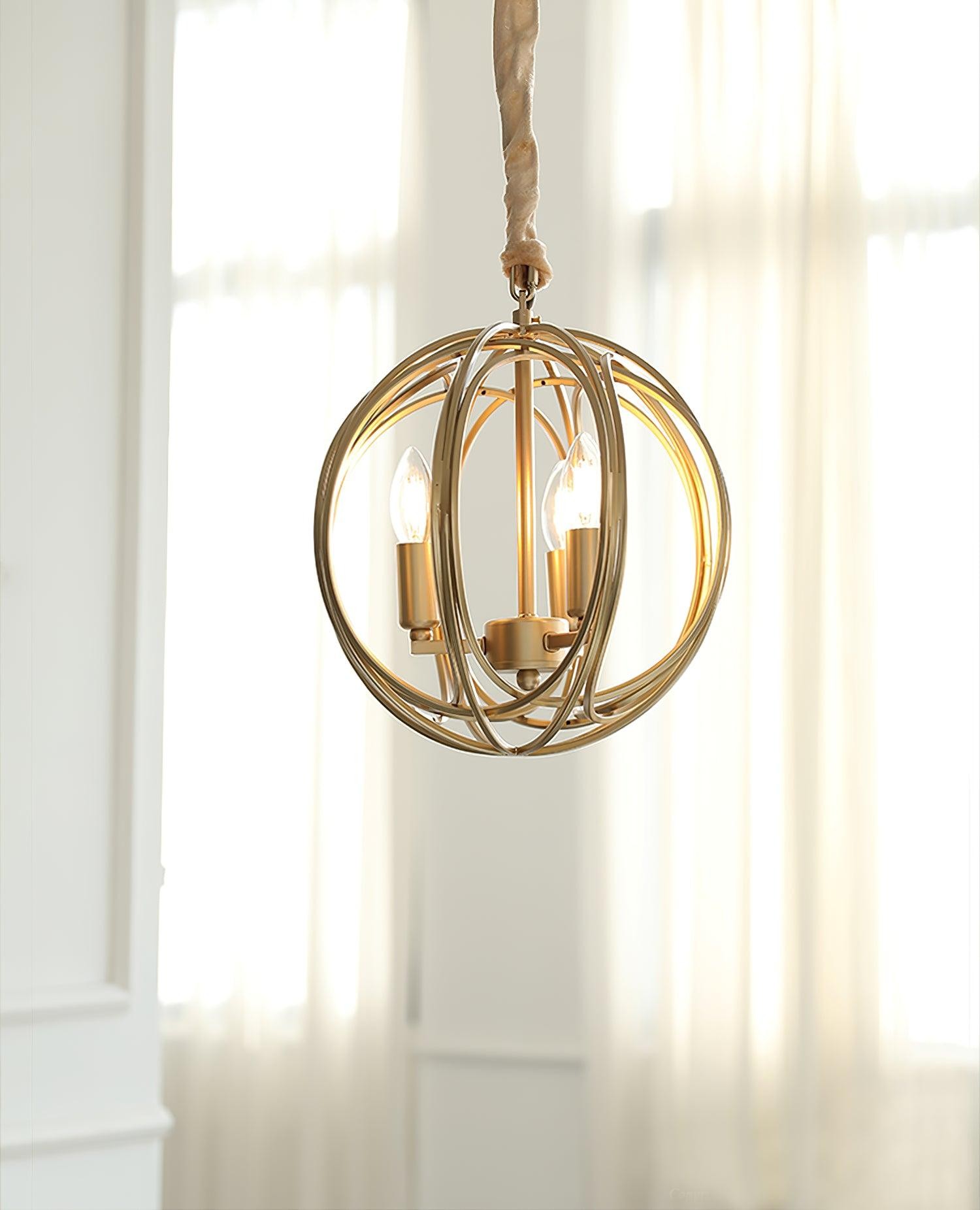 Hollow Metal Line Retro Pendant Light K554
