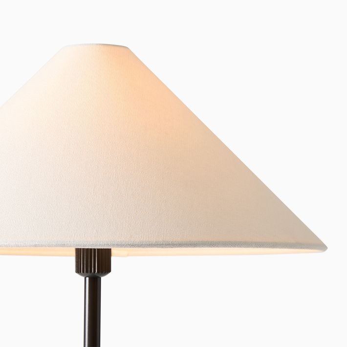 Diora Table & Floor Lamp - Linen Shade Modern Linear Style Sophisticated Accent K1168