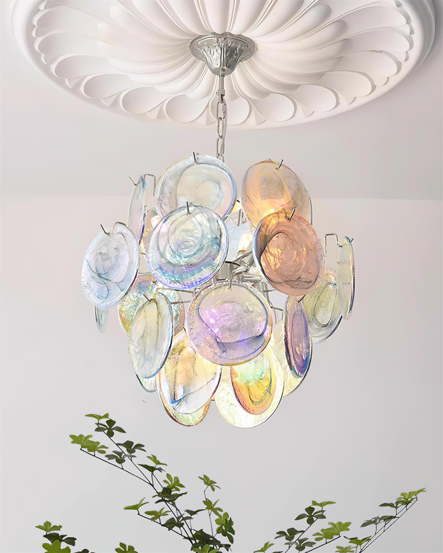 Neuvy Glass Chandelier D80