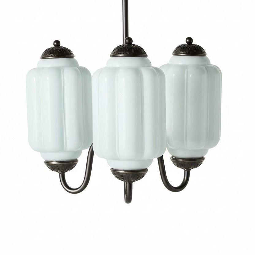 3 Lights Eloise Glass Chandelier for Living Room K947