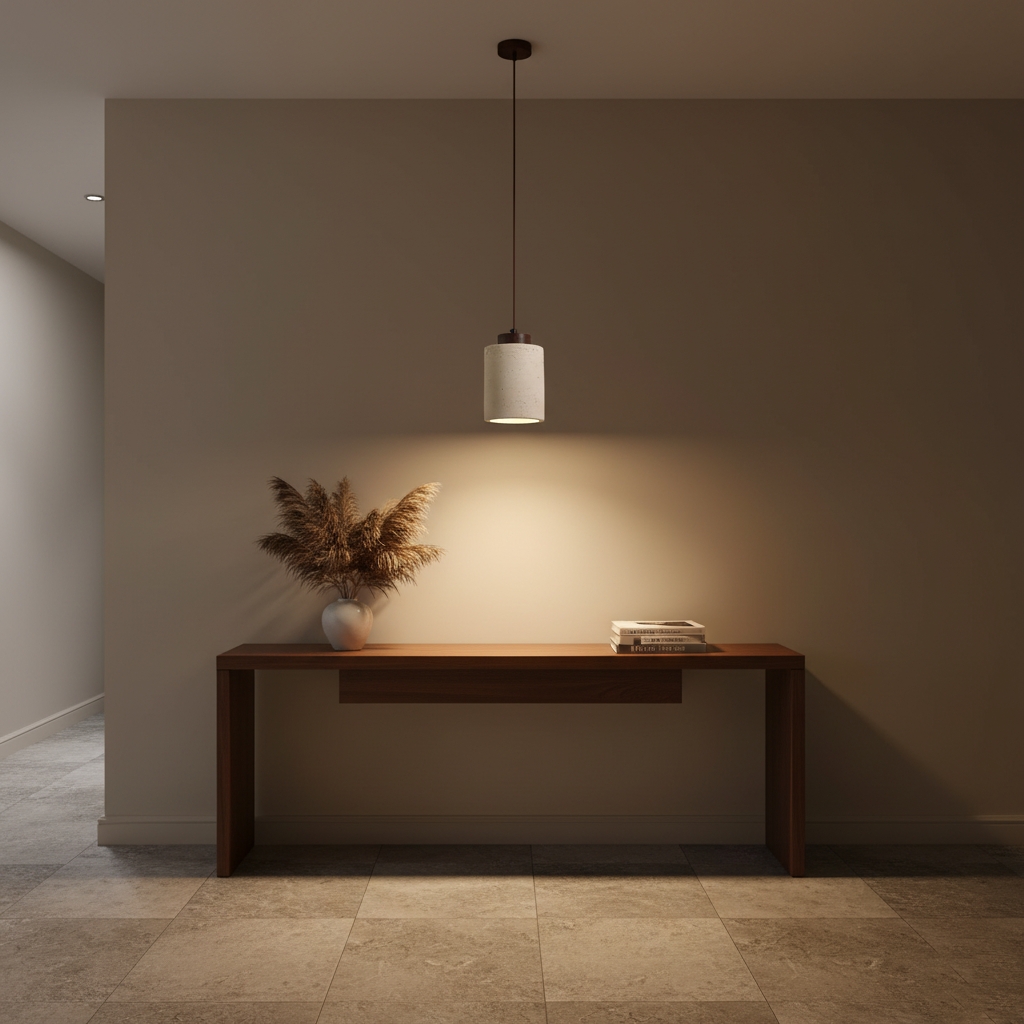 Nordic Travertine Clear Minimalist Pendant Light D914
