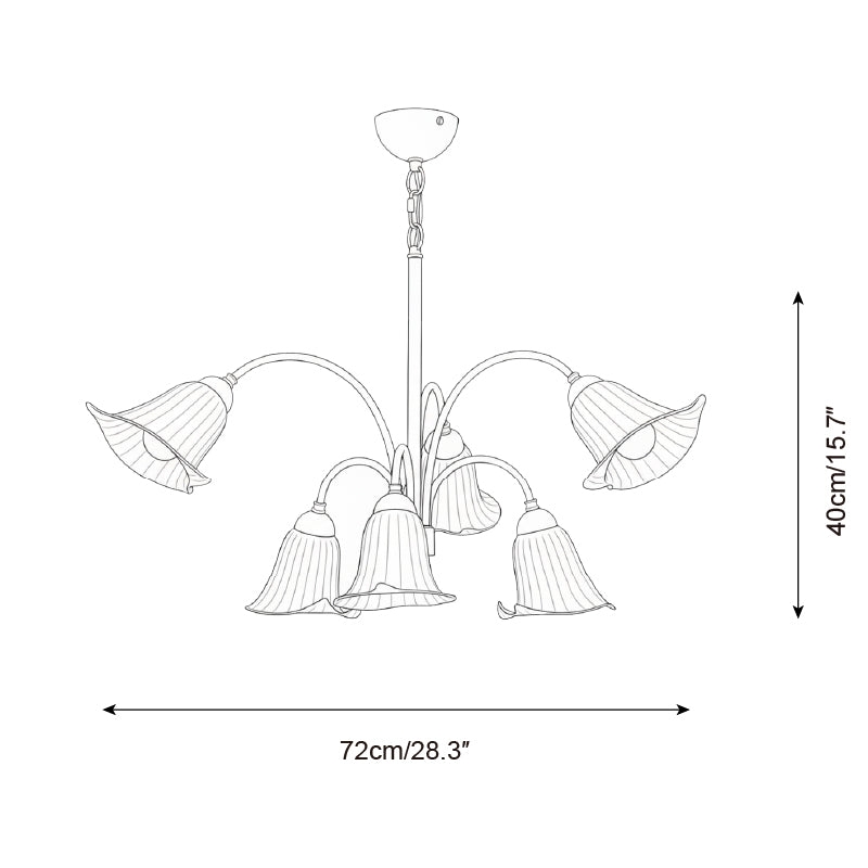 Vellina Petal Chandelier D282