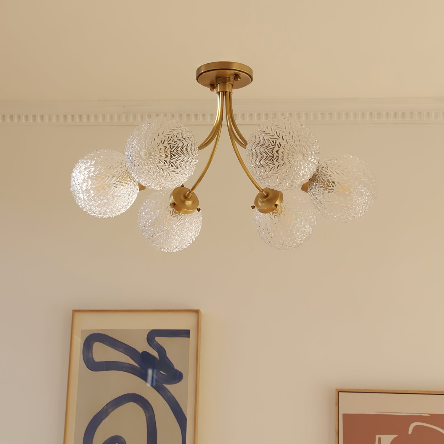 Retro Glass Ceiling Lamp K1074