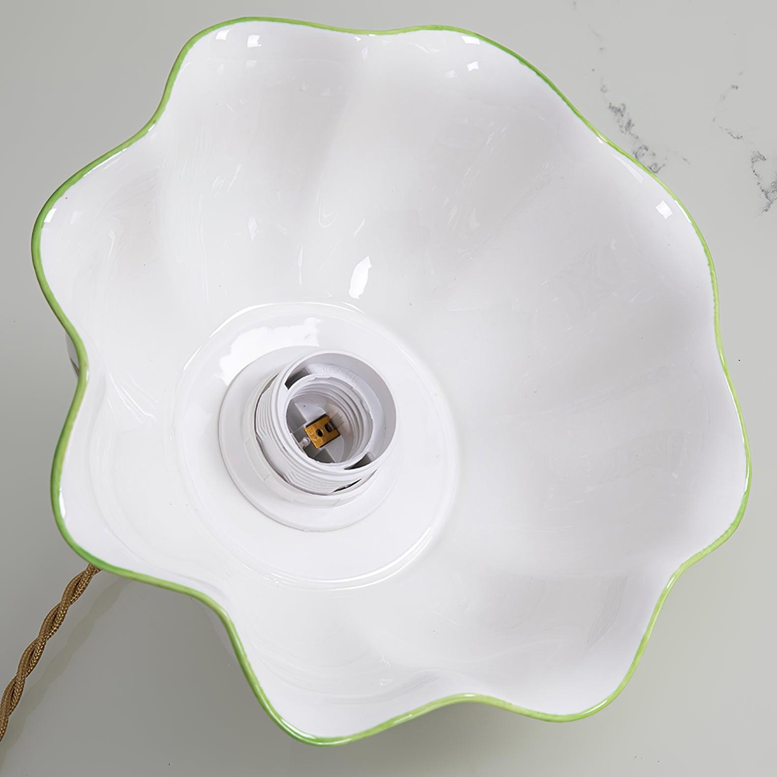 Retro Cream Style Ceramic Pendant Lamp K857