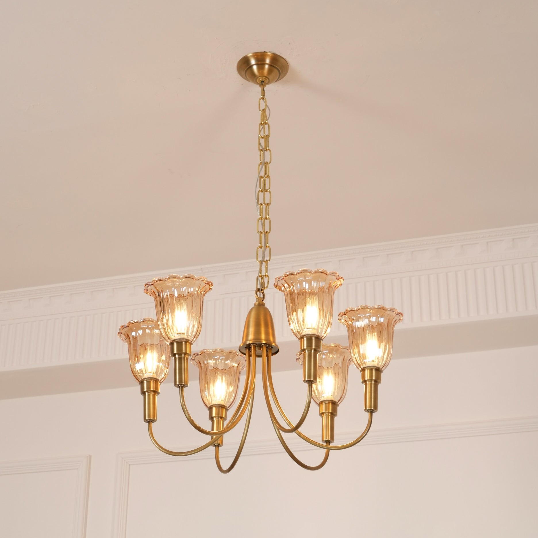Columbia Brass Chandelier D505