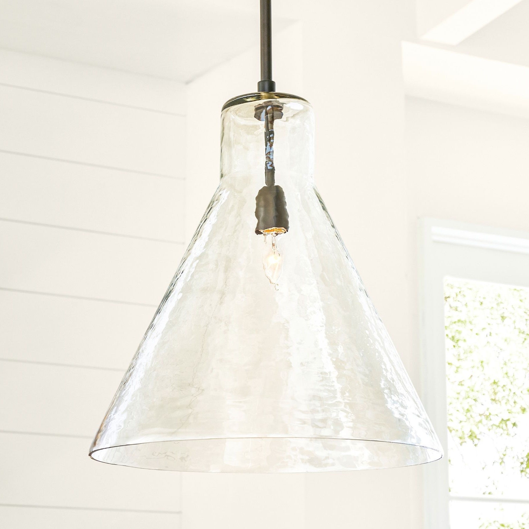 Glavira Modern Glass Pendant Light - Stylish Hanging Lamp for Dining Room K1313