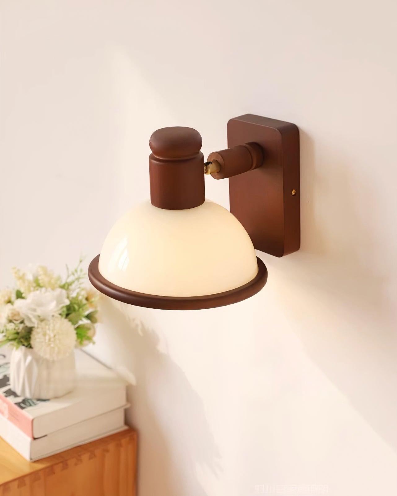 Modern Wooden Adjustable Bedside Reading Wall Lamp K404