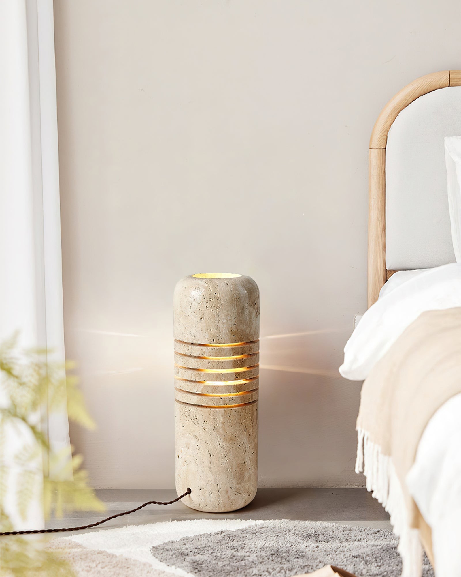 Antique Creative Yellow Travertine Floor Lamp K820