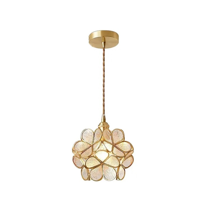 Flower Petal Glass Pendant Light