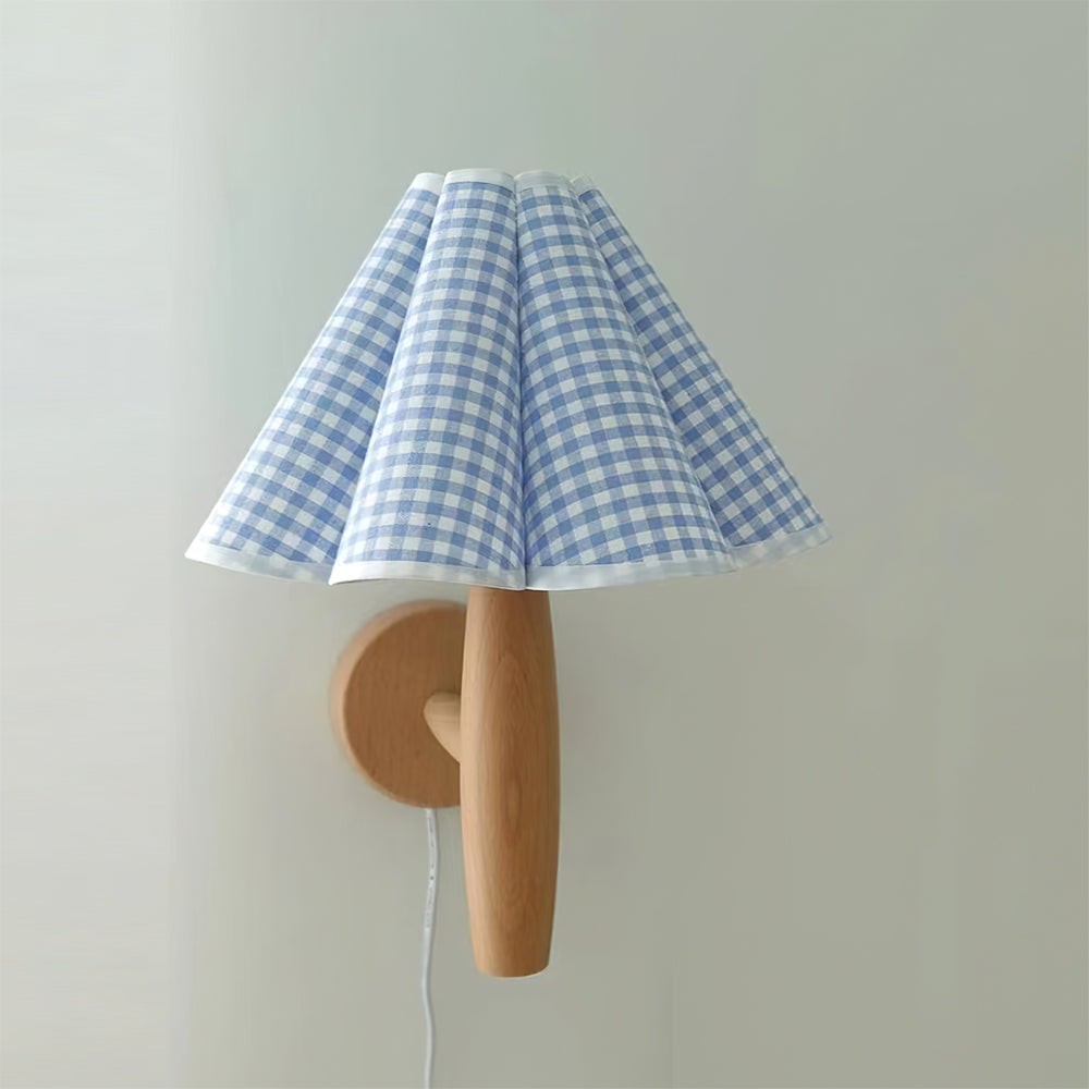 Vintage Fluted Plug In Wall Lamp K1093