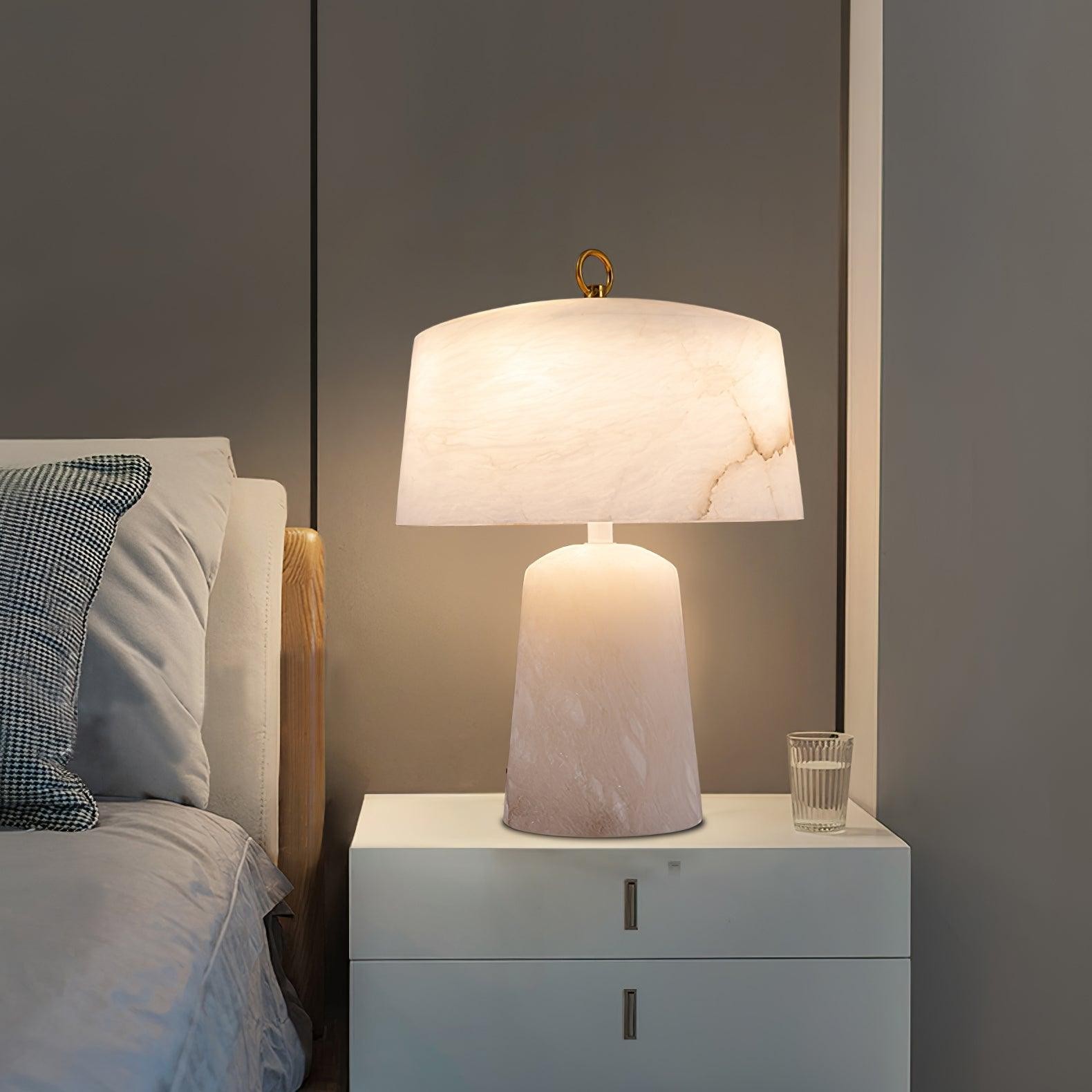 Light Luxury Style Marble Stone Table Lamp K236