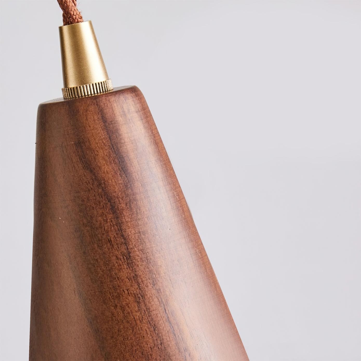 Walnut Glass Pendant Lamp K764