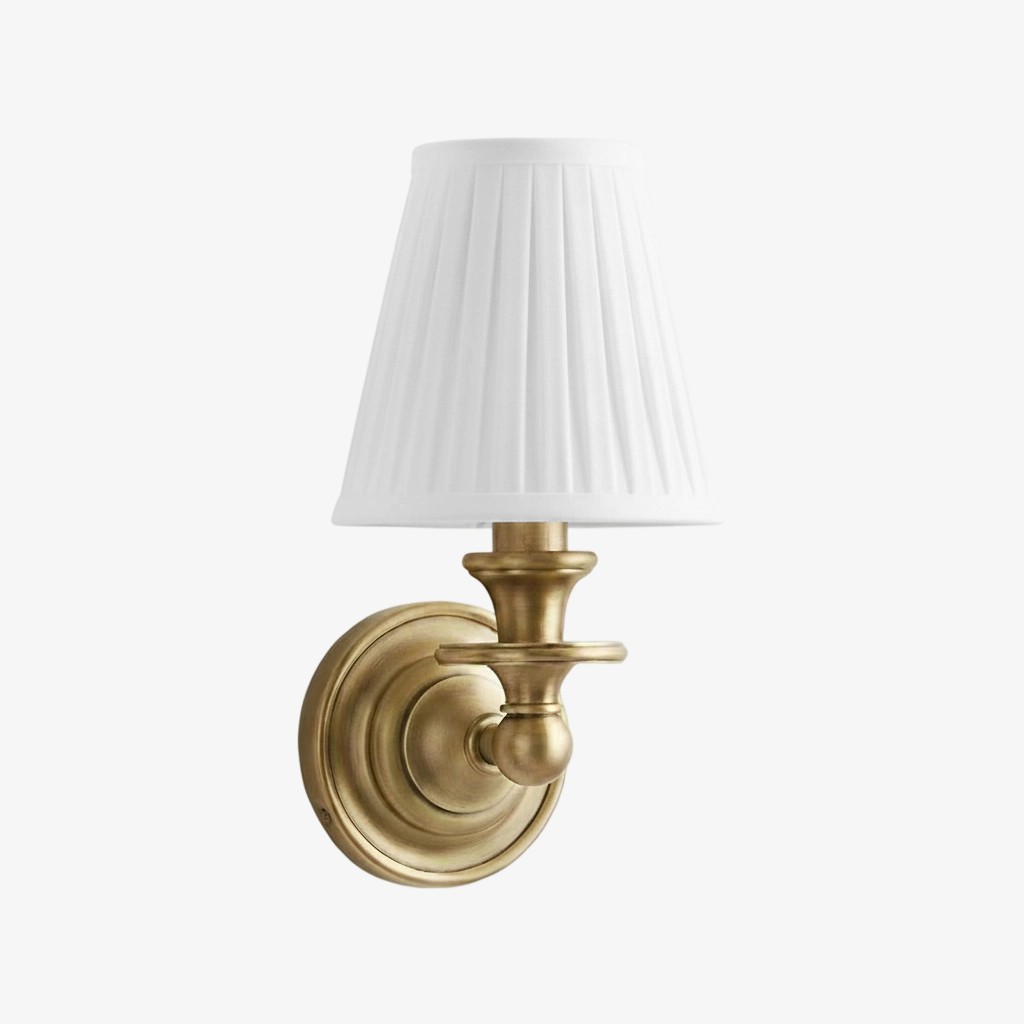 Kalvora Wall Sconce with Fabric Shade – Timeless Lighting for Living & Bedroom K1194