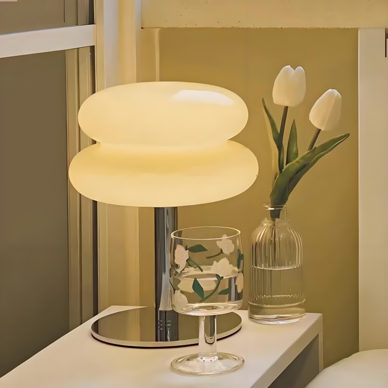 Bauhaus Macaron Stained Glass Table Lamp K03