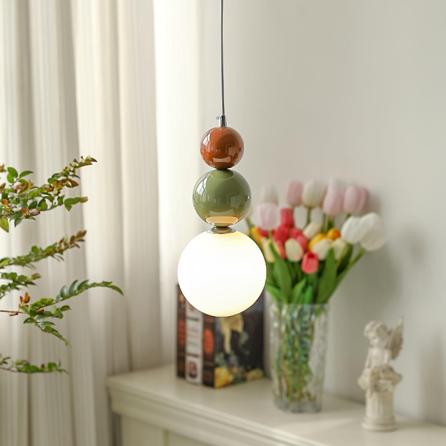 Nordic Cream Modern Simple Dot Pendant Lamp K355