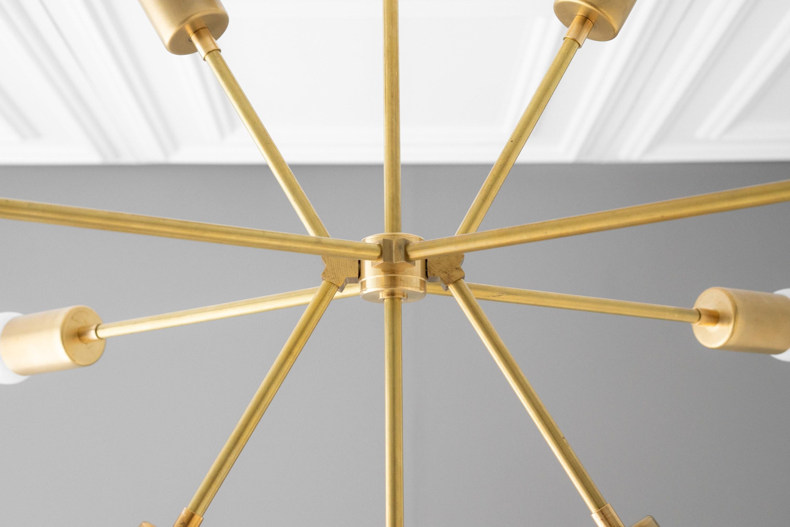 Mobilux Line Modern Chandelier - Mid Century Ceiling Light Fixture K1546