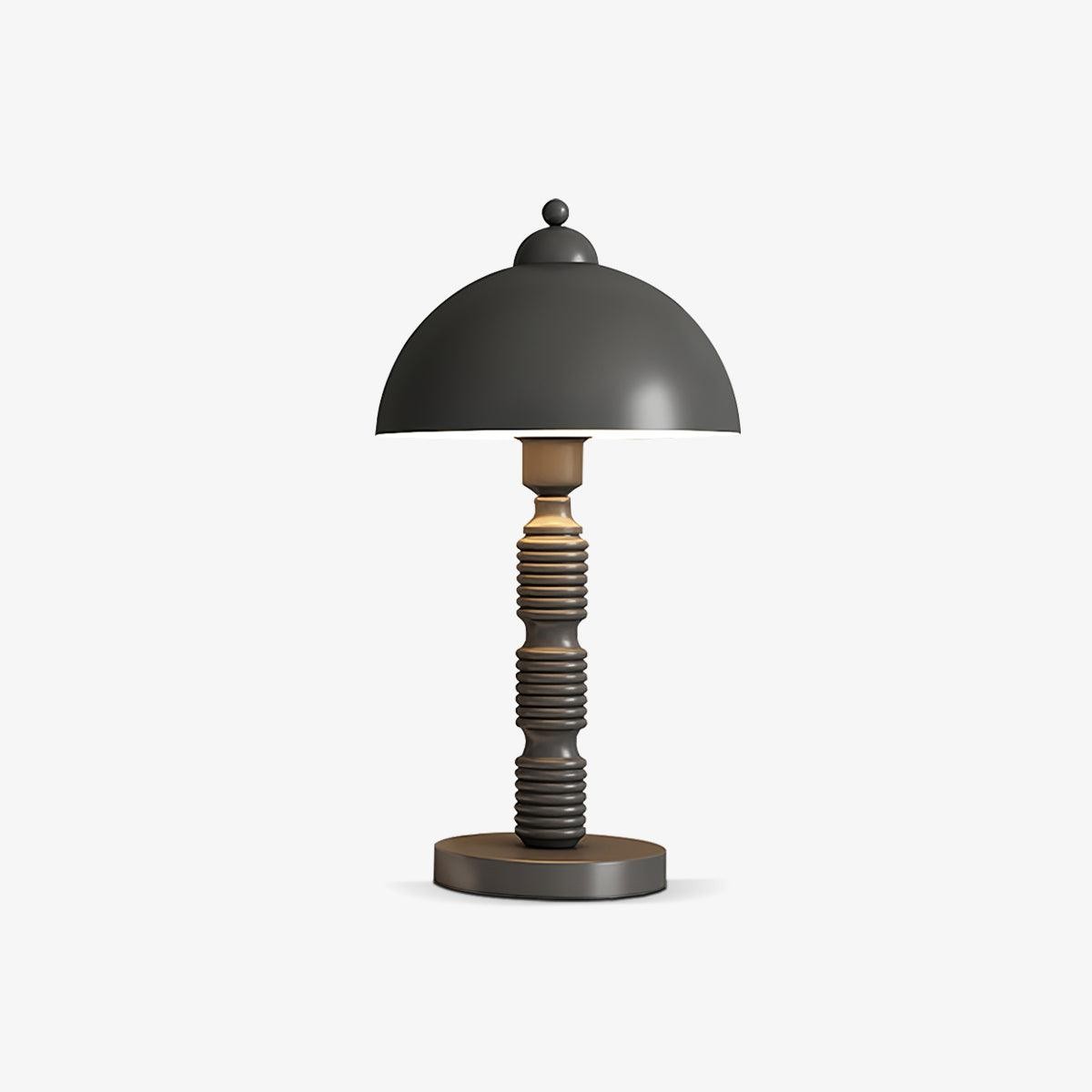 Nordic Iron Round Shade Pleated Base Table Lamp K494