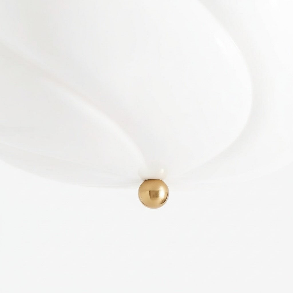 Modo Ceiling Light - Minimalist Glass Shade with Sleek Brass Frame for Dining Room or Office K1676