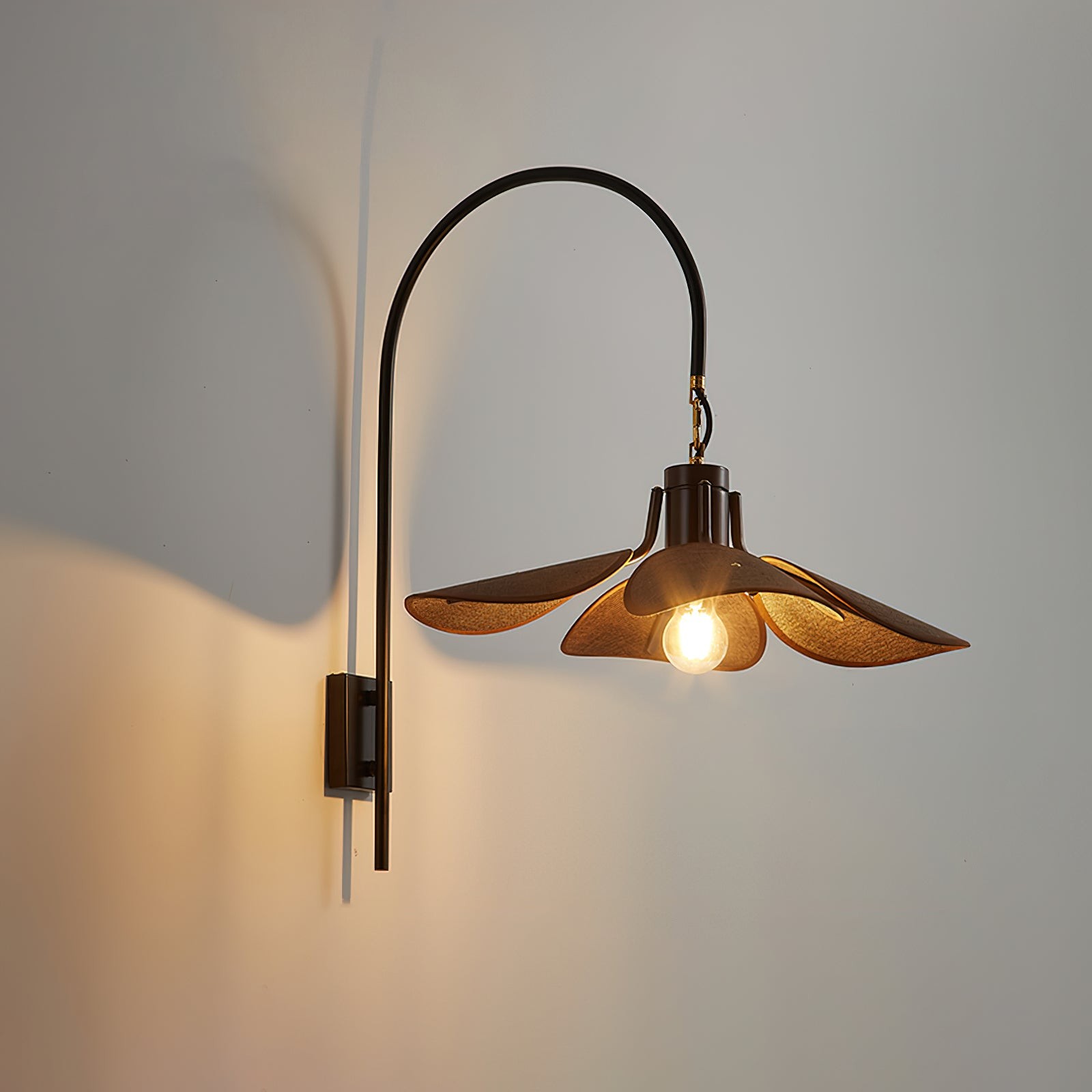 Retro Wabi-Sabi Style Petal Bloom Wall Lamp K587