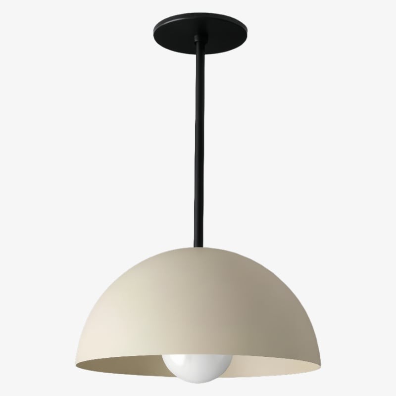 Metio Dome Neutral Dome Pendant - Modern Metal Accent Lighting K1526