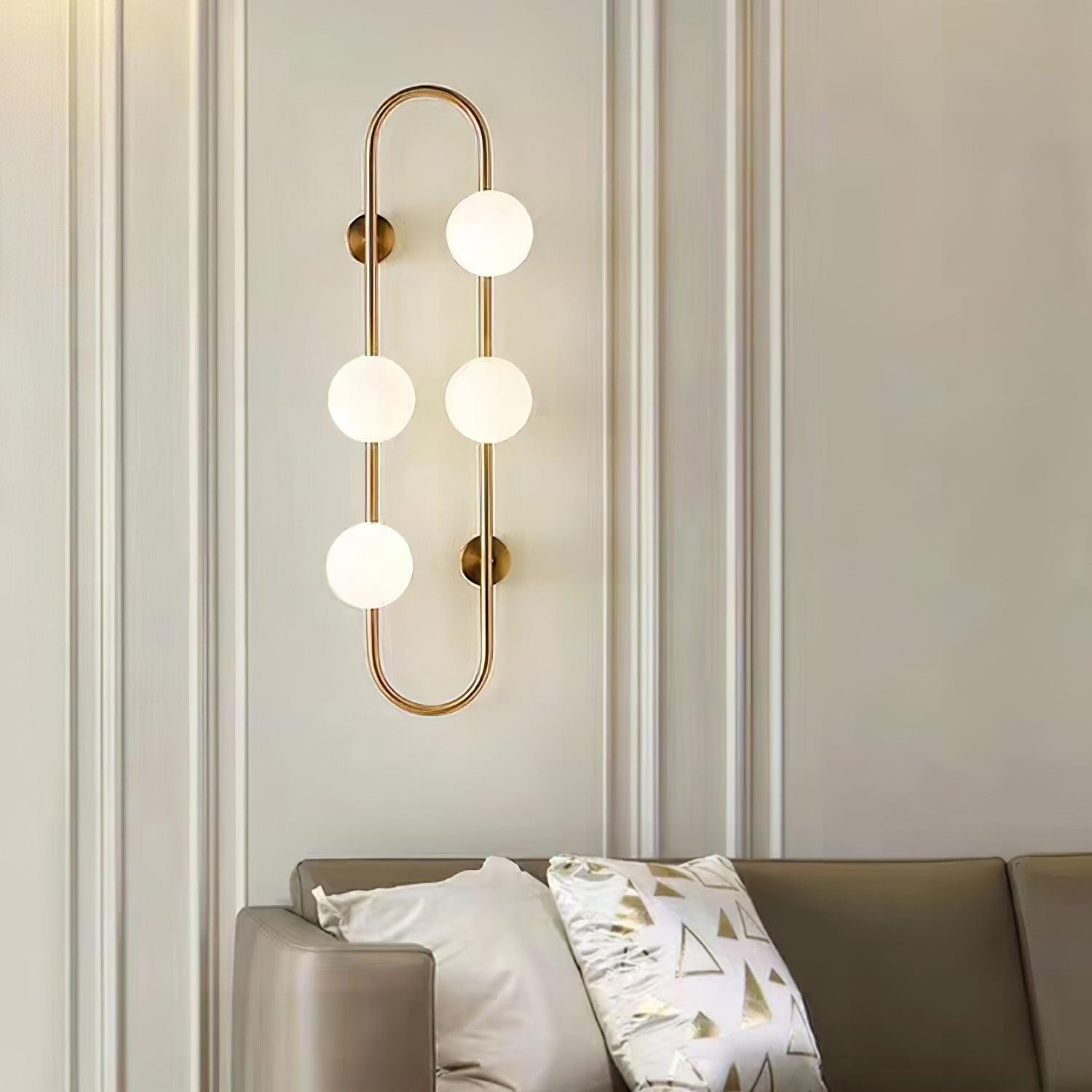 Nordic Modern Geometric Glass Globe Wall Lamp K283