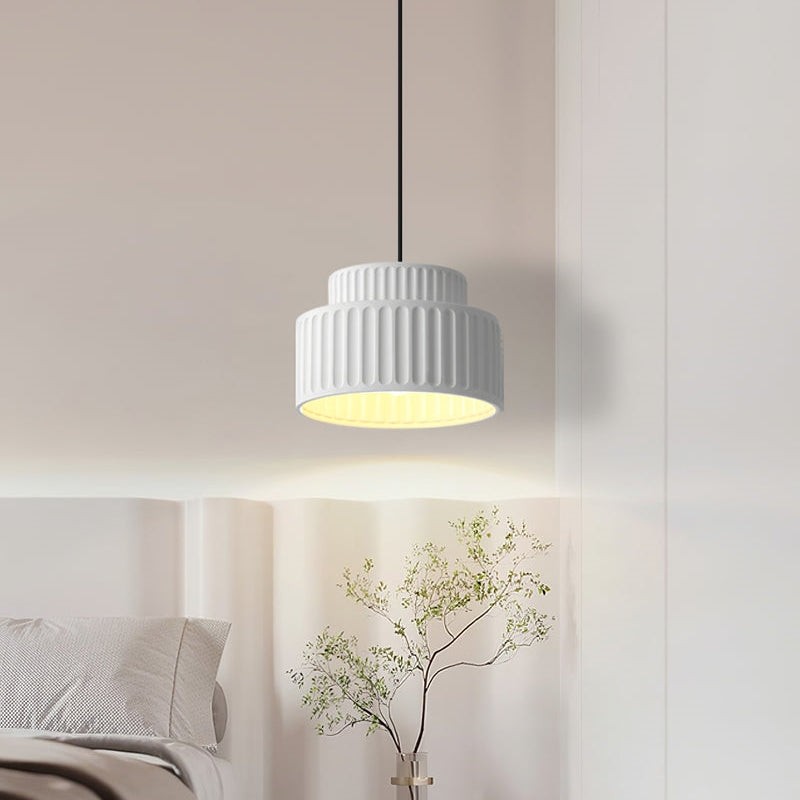 Nordic Cream Style Resin Bowl Pendant Light K177