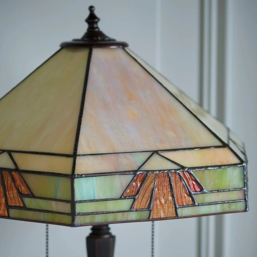 TF Nevada Geometric Stained Glass Table Light - Table Lamp for Living Rooms K1904