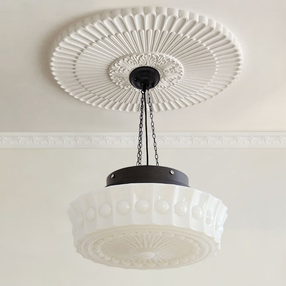Iron Glass Cylinder Shade Chandelier K827