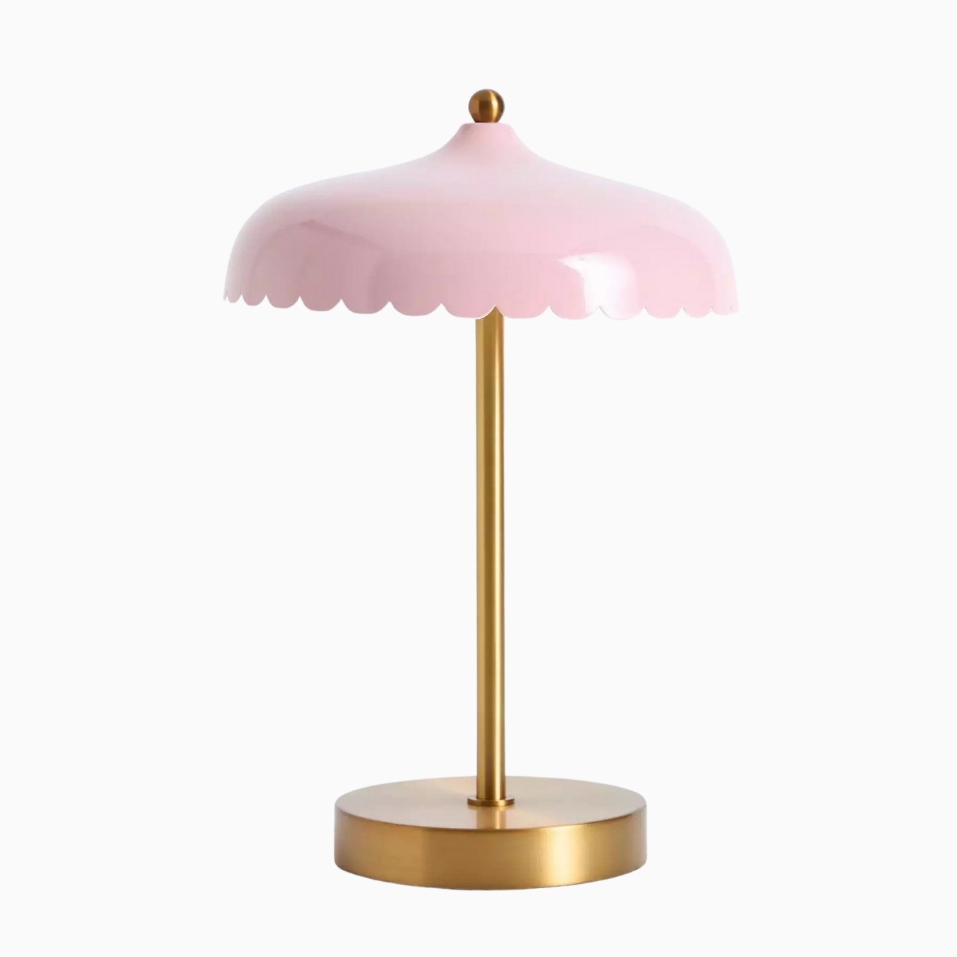Rayla Scallop Metal Glass Task Lamp – Elegant Retro Table Lamp for Study K1425