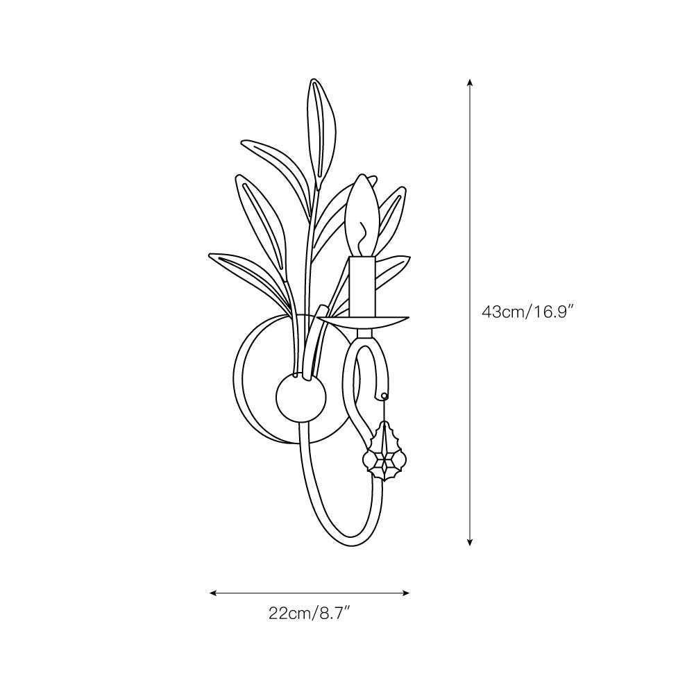 Lydia Crystal Sconces D559
