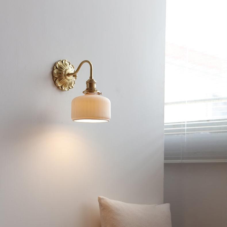 Brass Ceramic Wall Light K1557